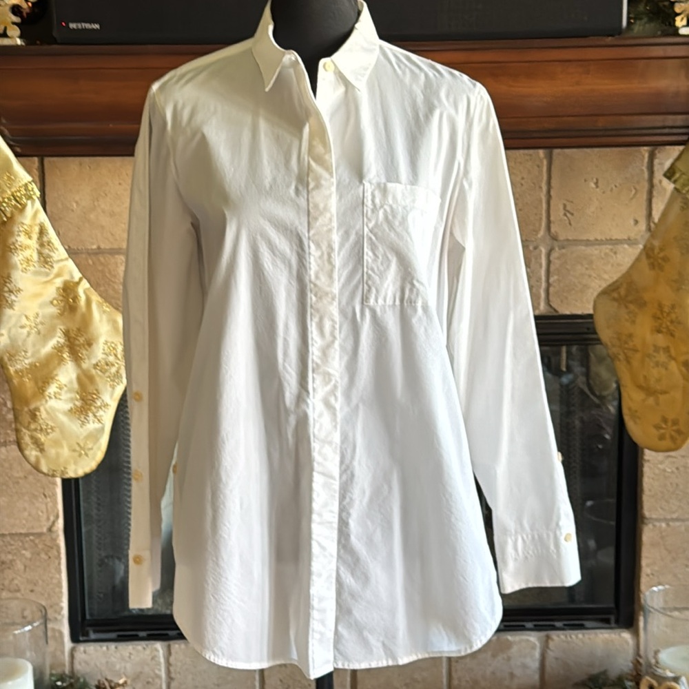 Athleta Button Down Oversized Button Down Long Sl… - image 4